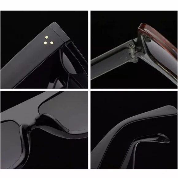 🍒 FLAT Top Oversized Sunglasses - Picture 8 of 9